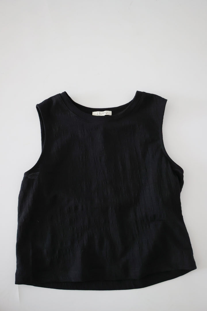 Sloane Textured Top - Black(final sale)