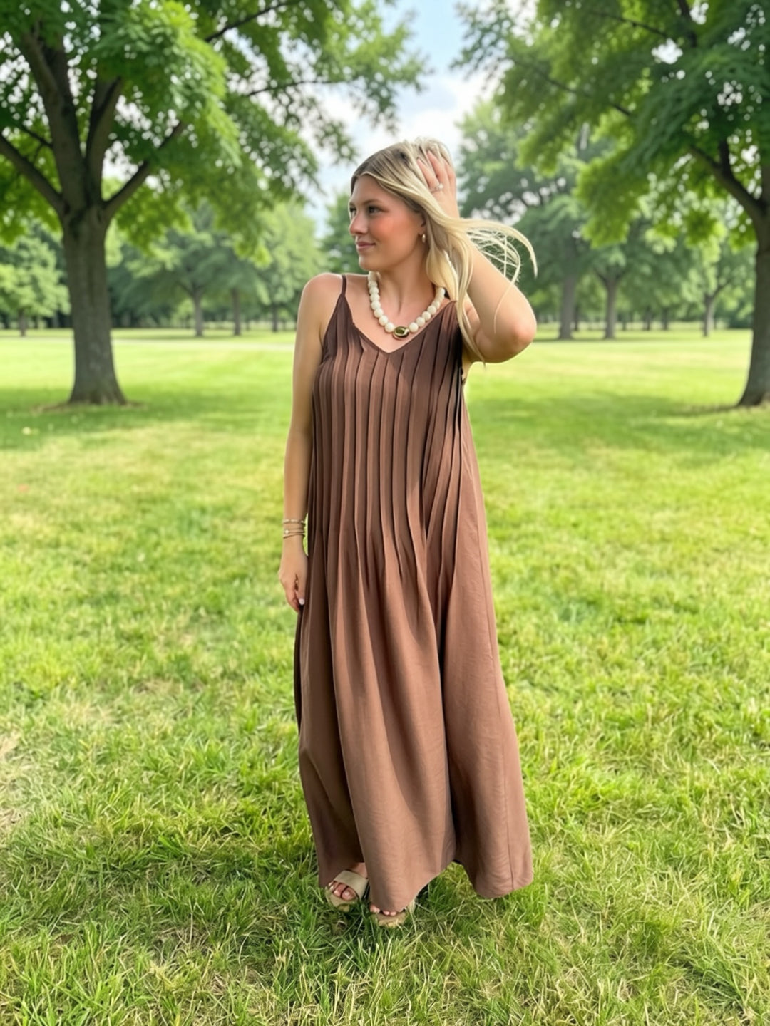 Hudson Pleated Maxi