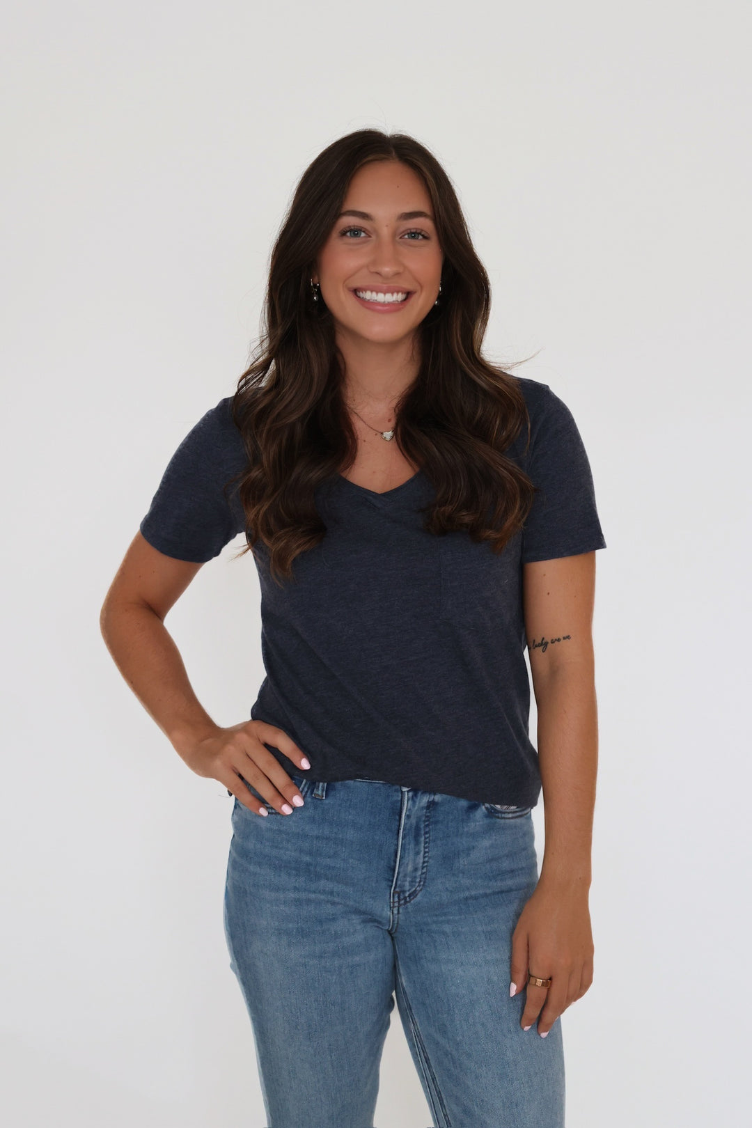 Modern Pocket Tee- Eclipse-final sale