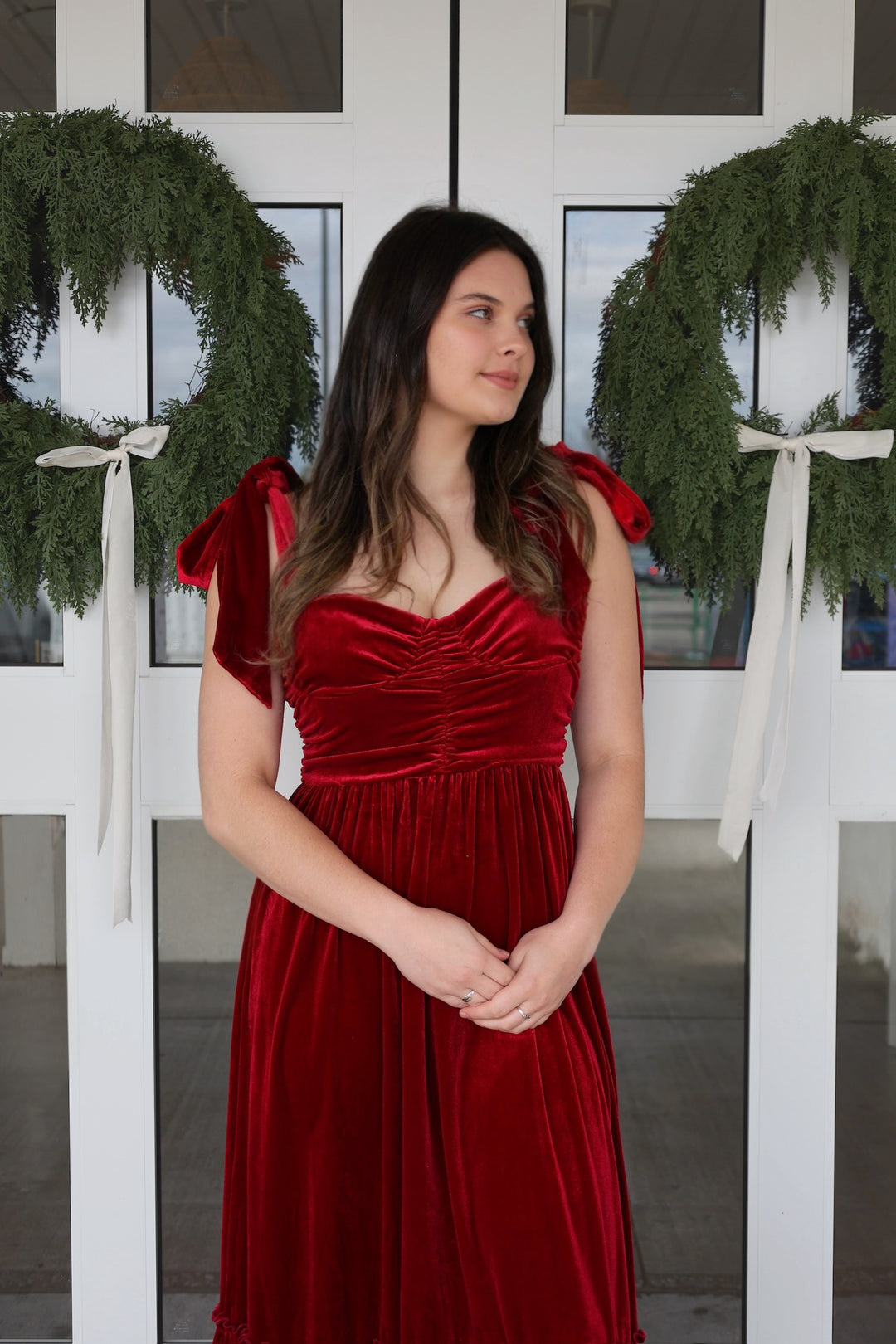 Olivia Velvet Maxi Dress-(FINAL SALE)