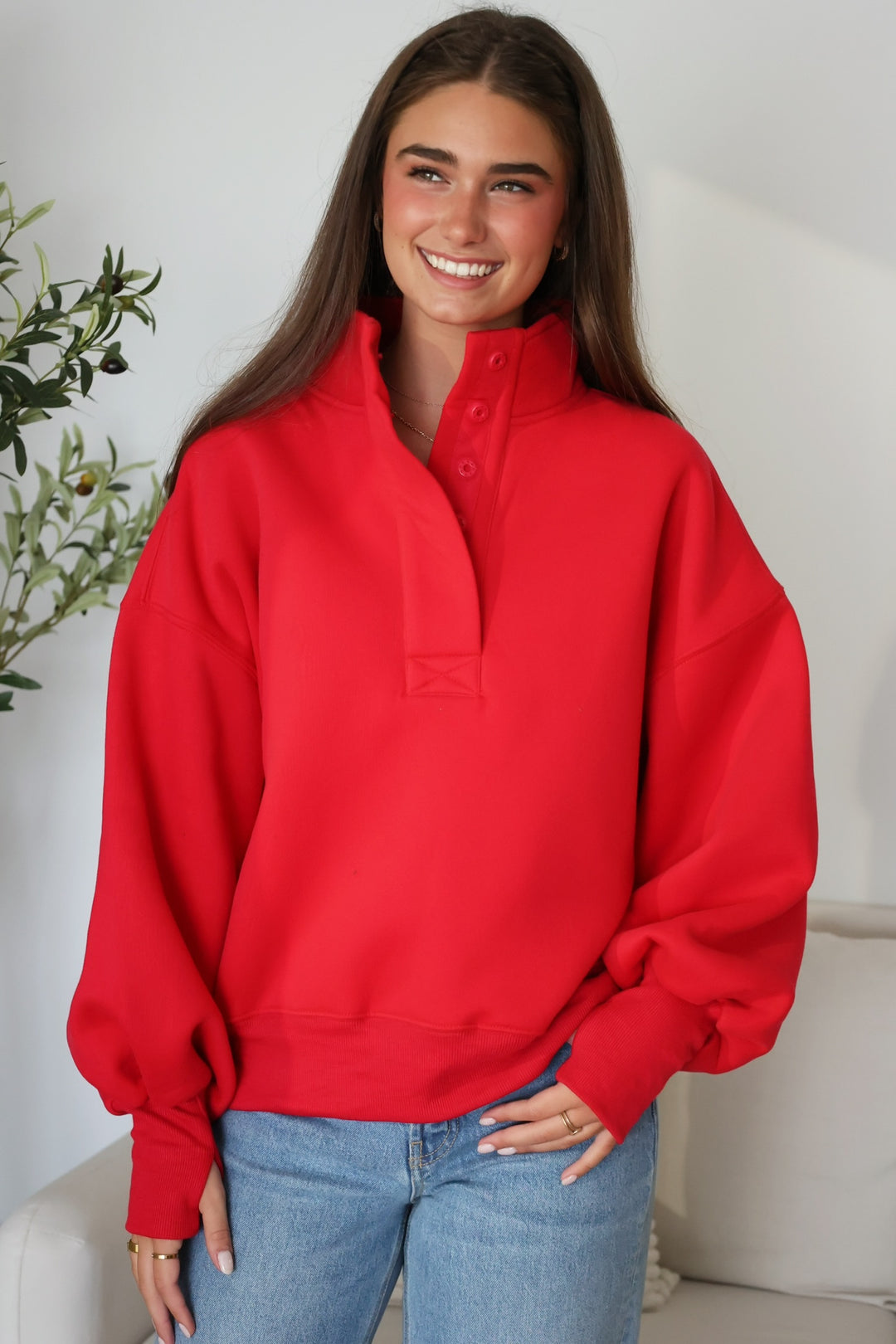 Harrison Sweatshirt- Red