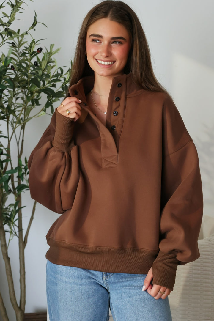 Harrison Sweatshirt- Brown