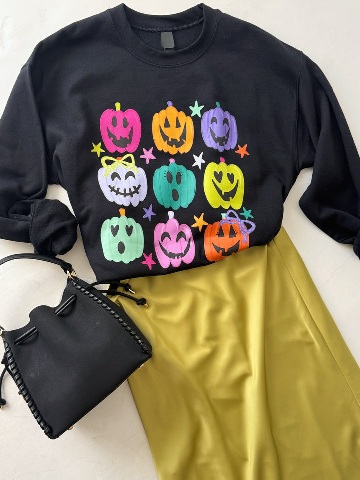 Neon Jack-O-Lantern Sweatshirt