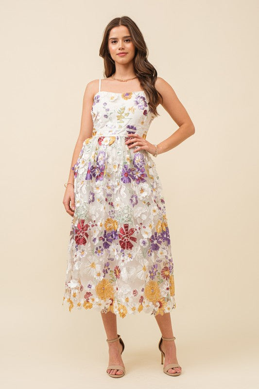 Garden Gate Midi Dress