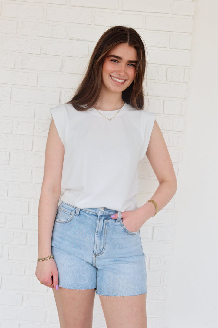 Jonah Mid Rise Short- Avalon