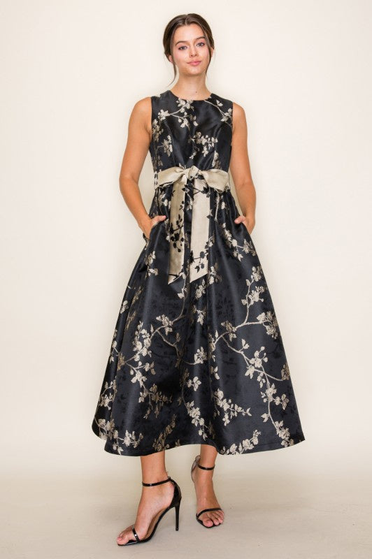 Masquerade Midi Dress-(FINAL SALE)