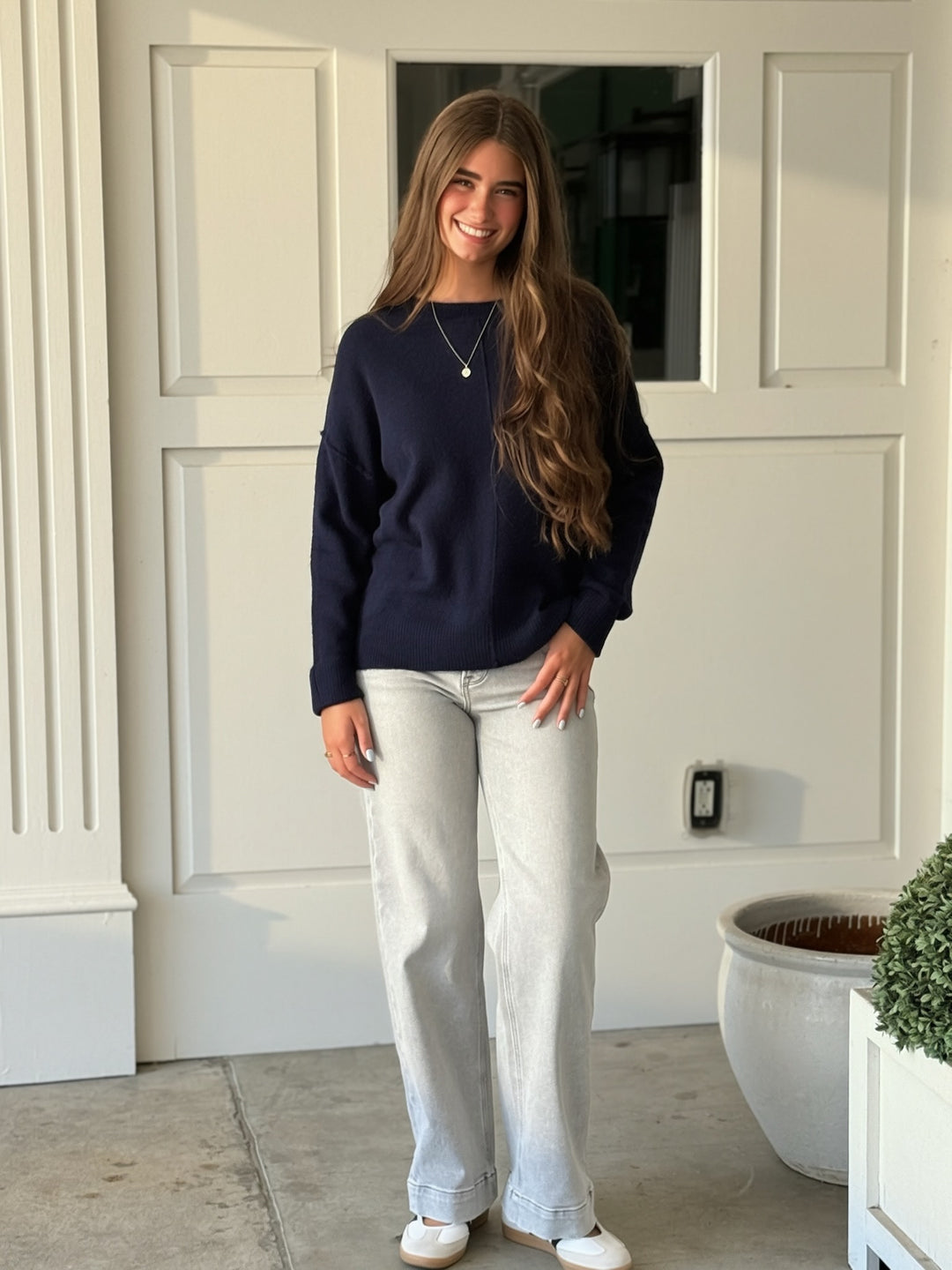 Audree Sweater- Navy