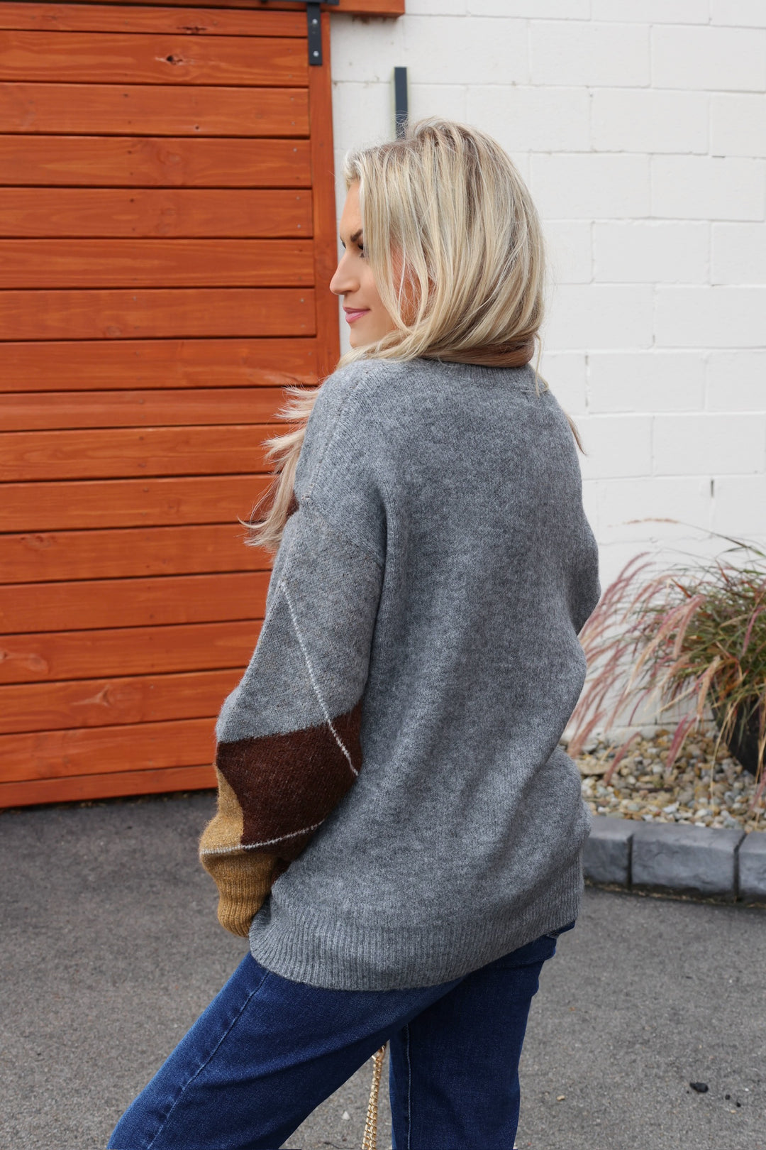 Line Up Sweater-Grey (FINAL SALE)