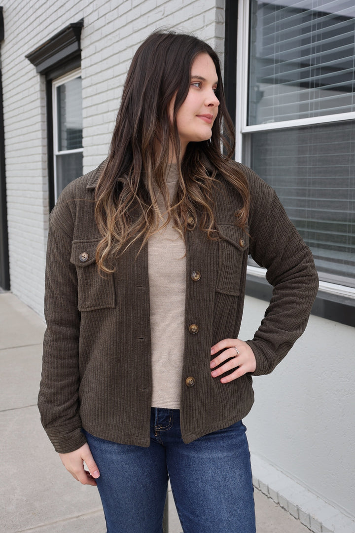 Cora Corduroy Jacket-(FINAL SALE)