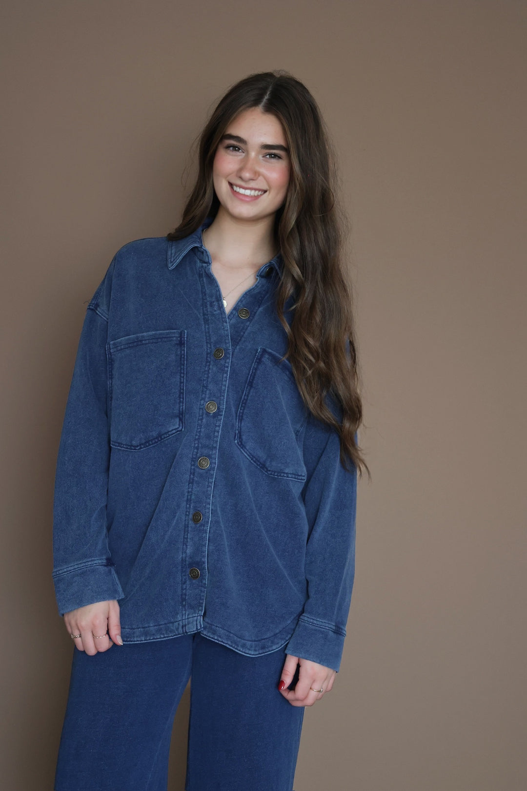 All Day Knit Jacket- Indigo