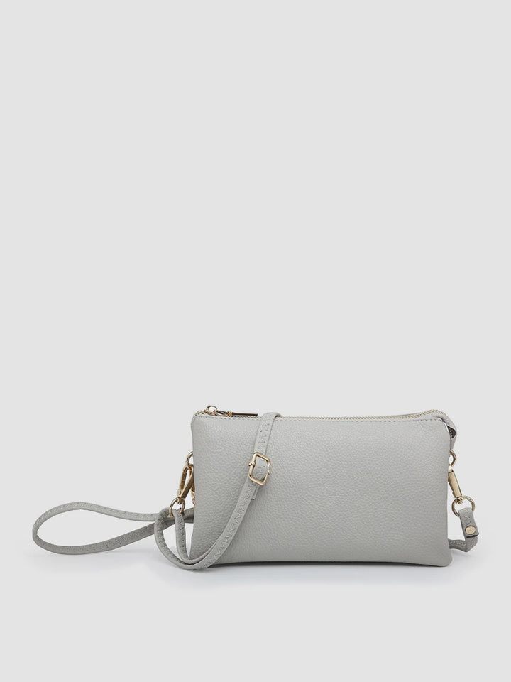 Riley Wristlet Crossbody-  Grey