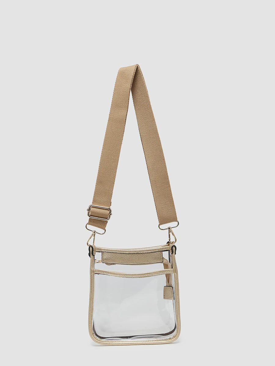 Selah Clear Crossbody- Gold