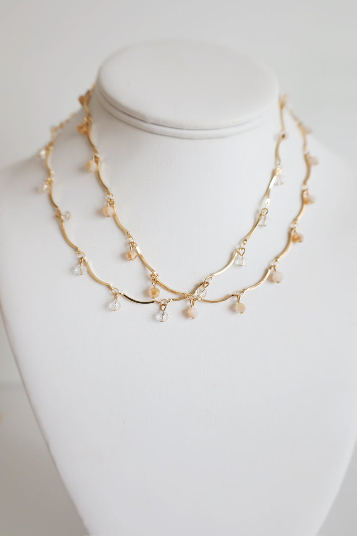 Shay Crystal Charm Necklace