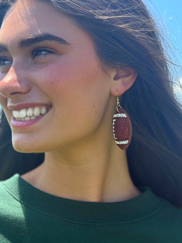 Bling FootBall Earring