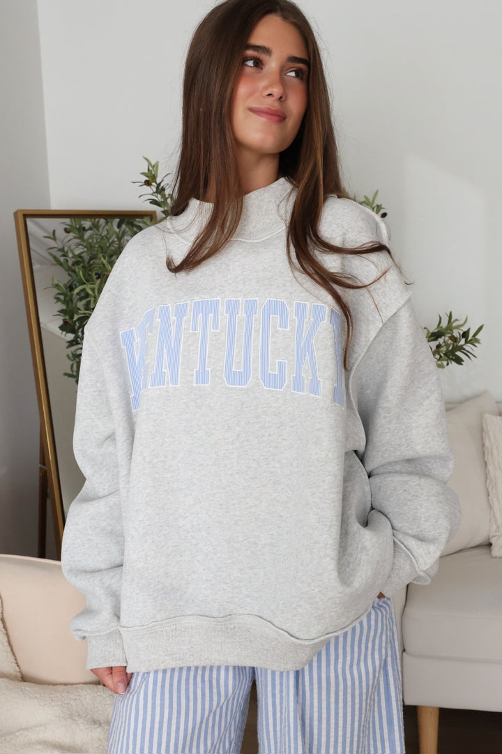 Kentucky Applique Mock Neck