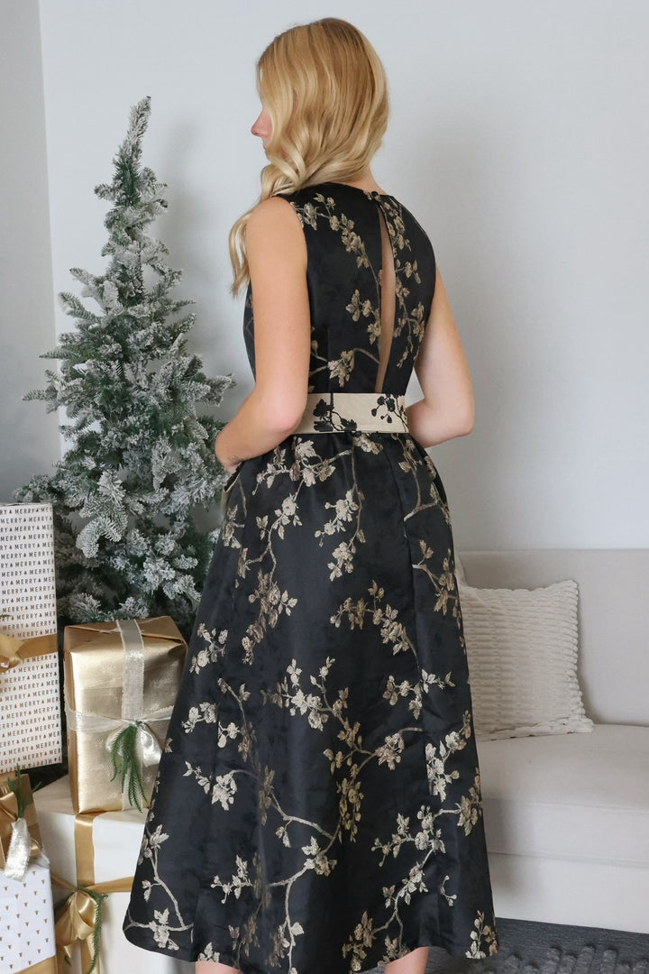 Masquerade Midi Dress-(FINAL SALE)