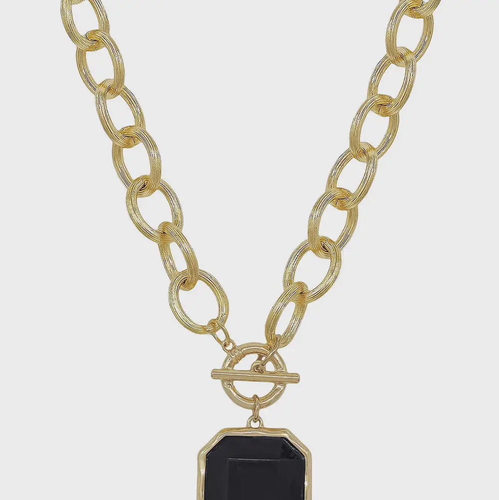 Along The Square Necklace