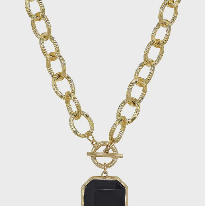 Along The Square Necklace