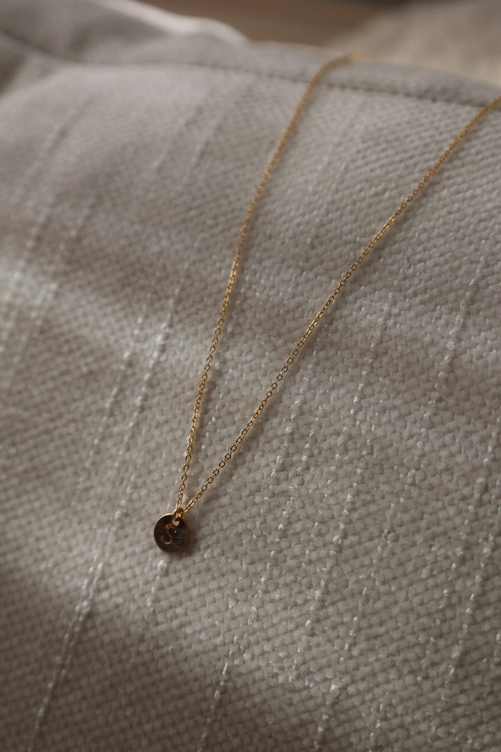 Gold Filled Initial Necklace