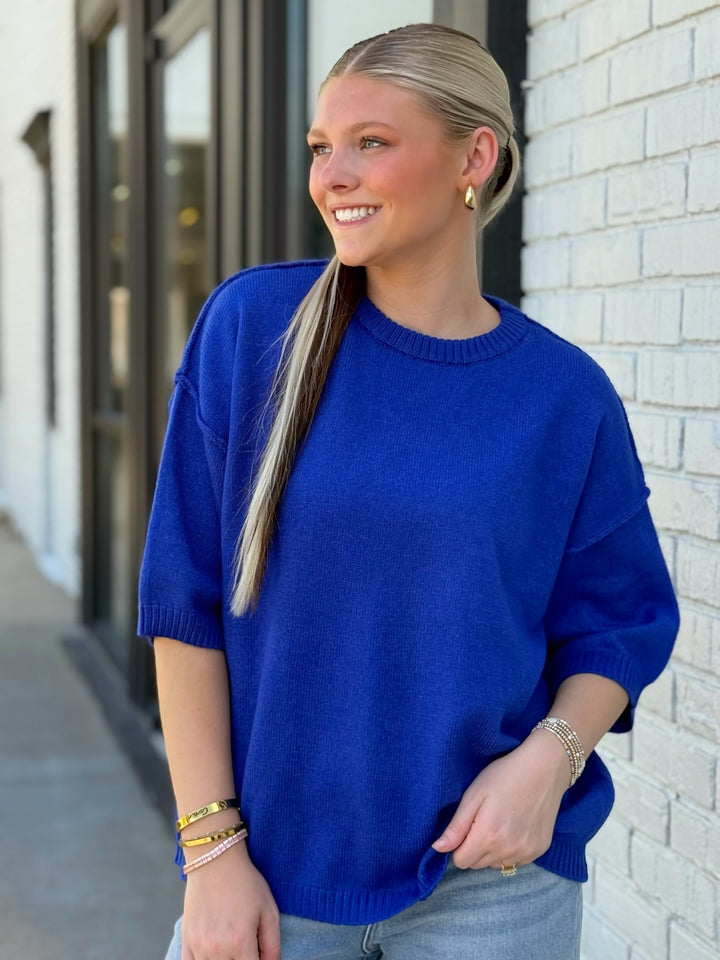 Backup Sweater- Royal Blue