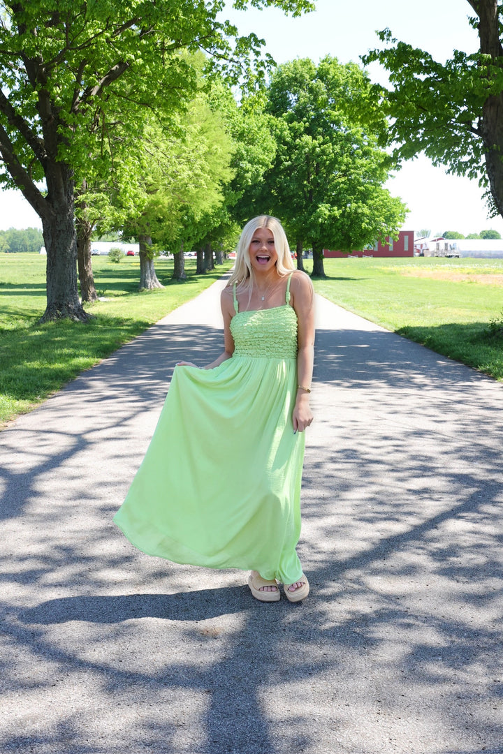 Jo Smocked Maxi Dress