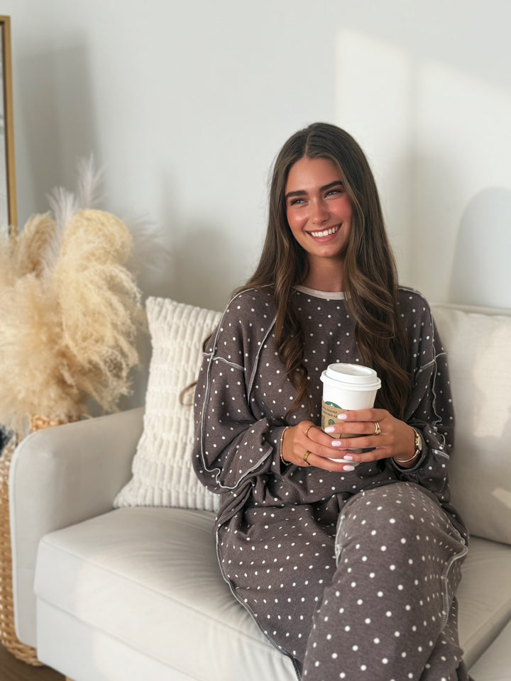 Mocha Polka Top