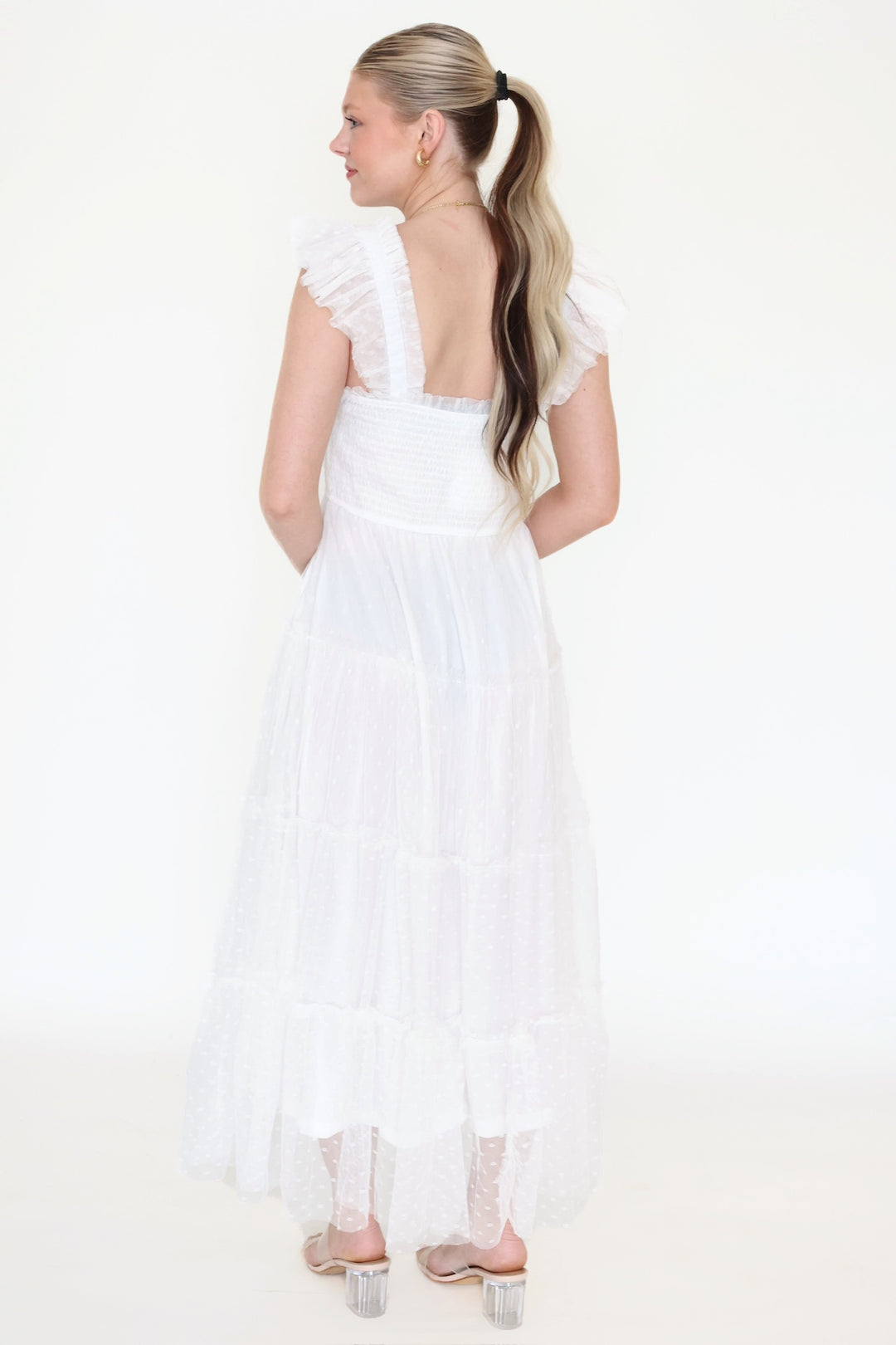 Bridgerton Midi Dress- White