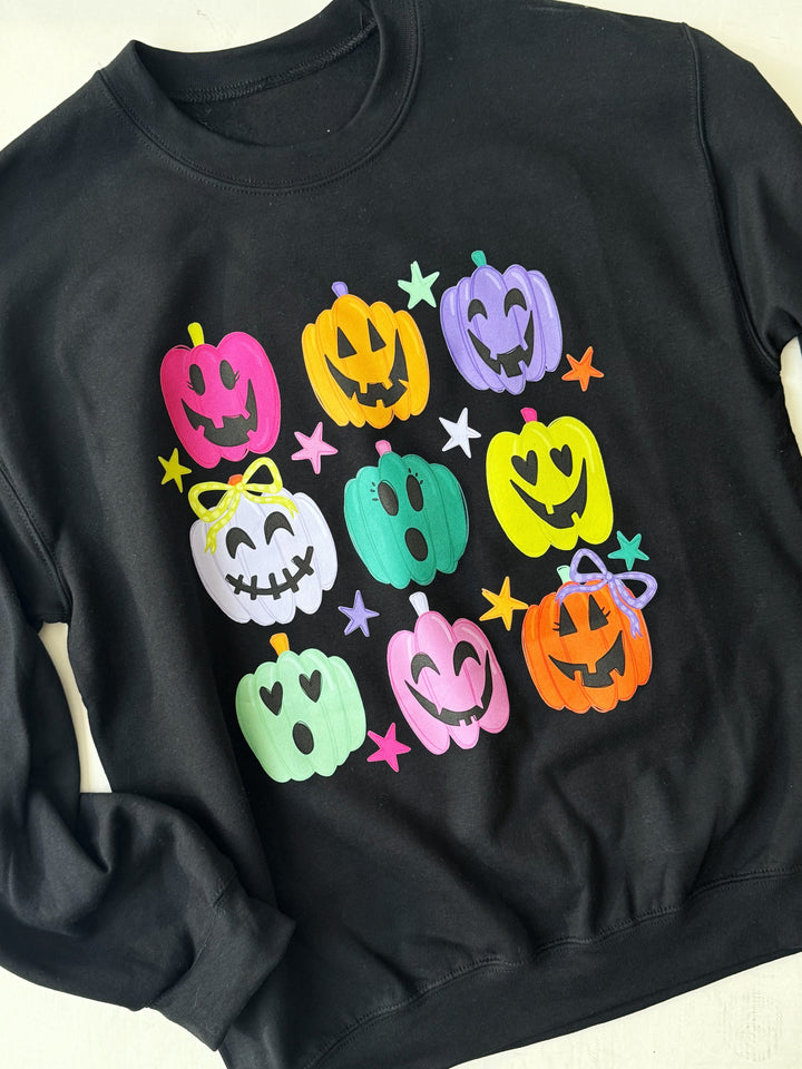 Neon Jack-O-Lantern Sweatshirt