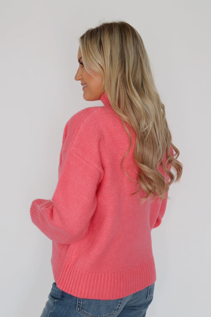 Alina Sweater- Taffy Pink