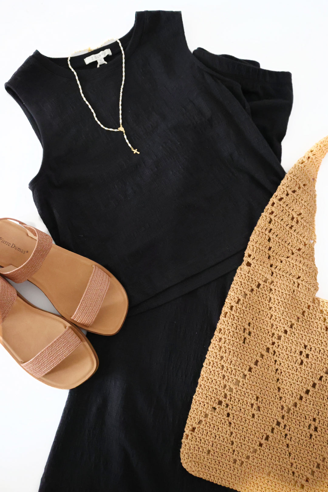 Sloane Textured Top - Black(final sale)