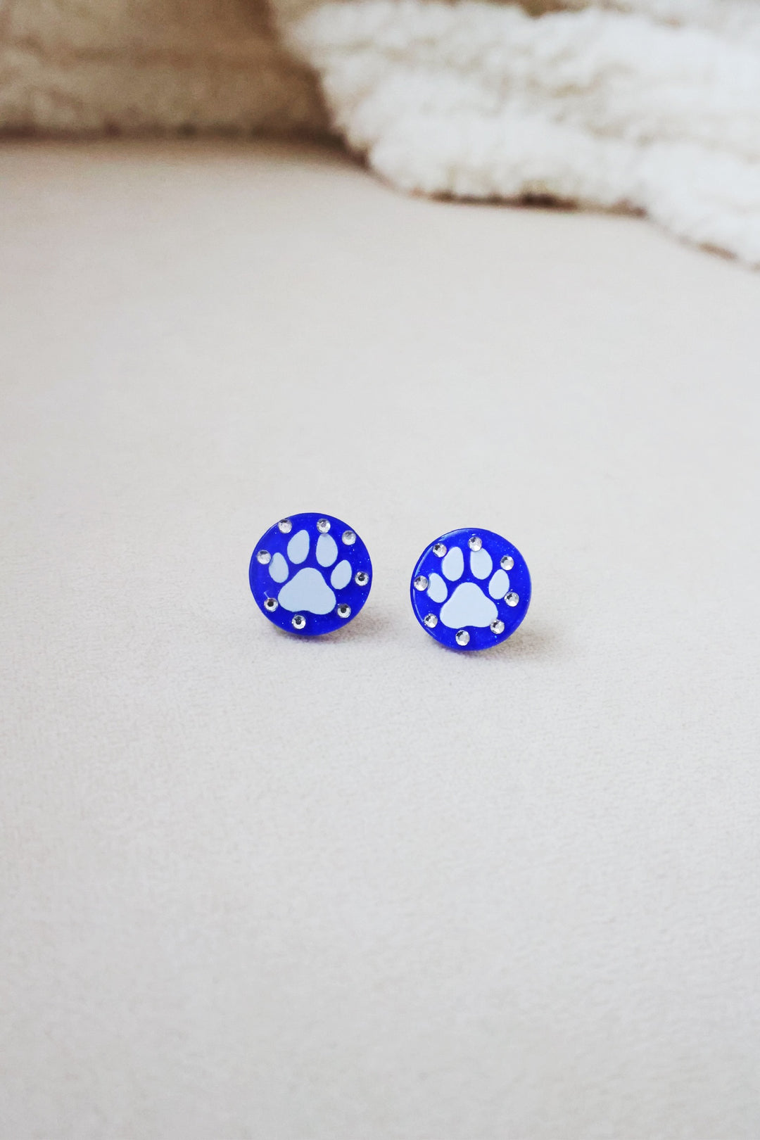Pave Paw Earrings
