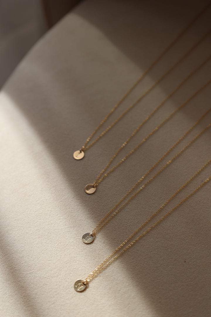 Gold Filled Initial Necklace