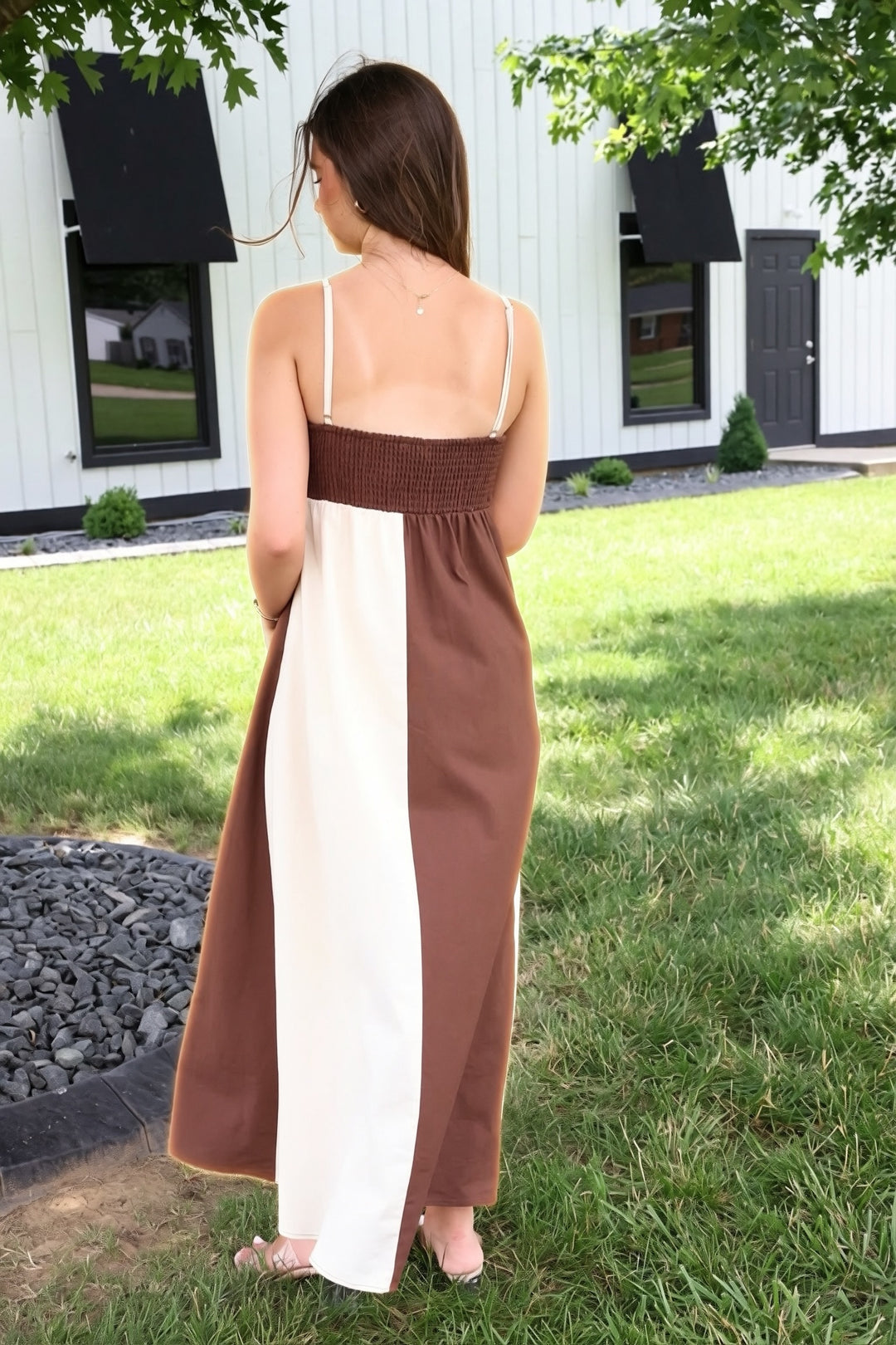 Liza Block Maxi Dress
