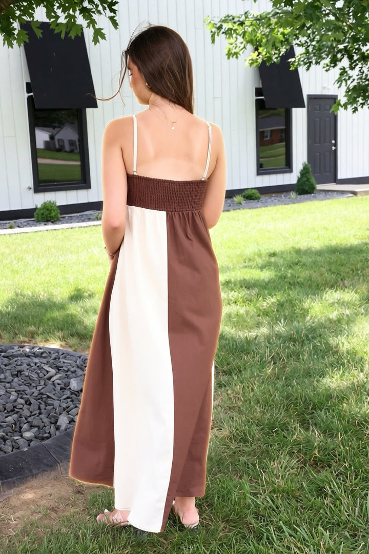 Liza Block Maxi Dress