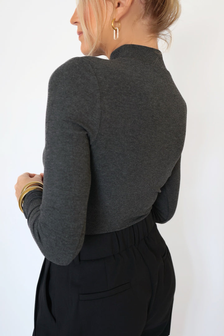 Ronan Top - Charcoal (FINAL SALE)