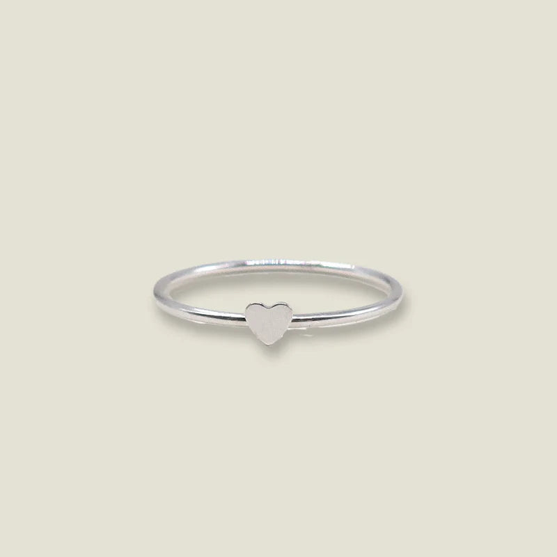 Sterling Silver Mini Heart Ring