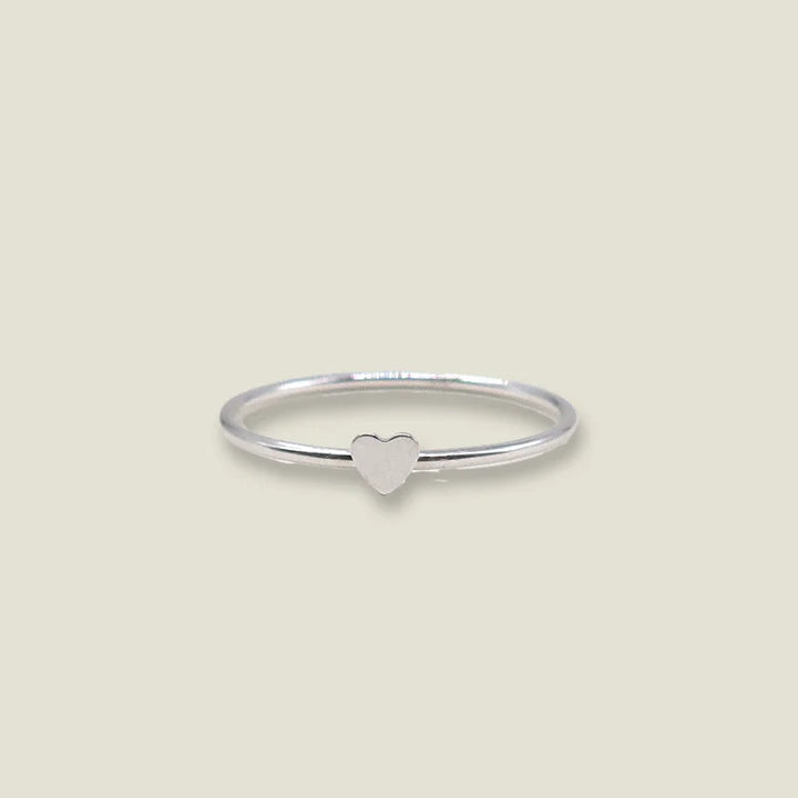 Sterling Silver Mini Heart Ring