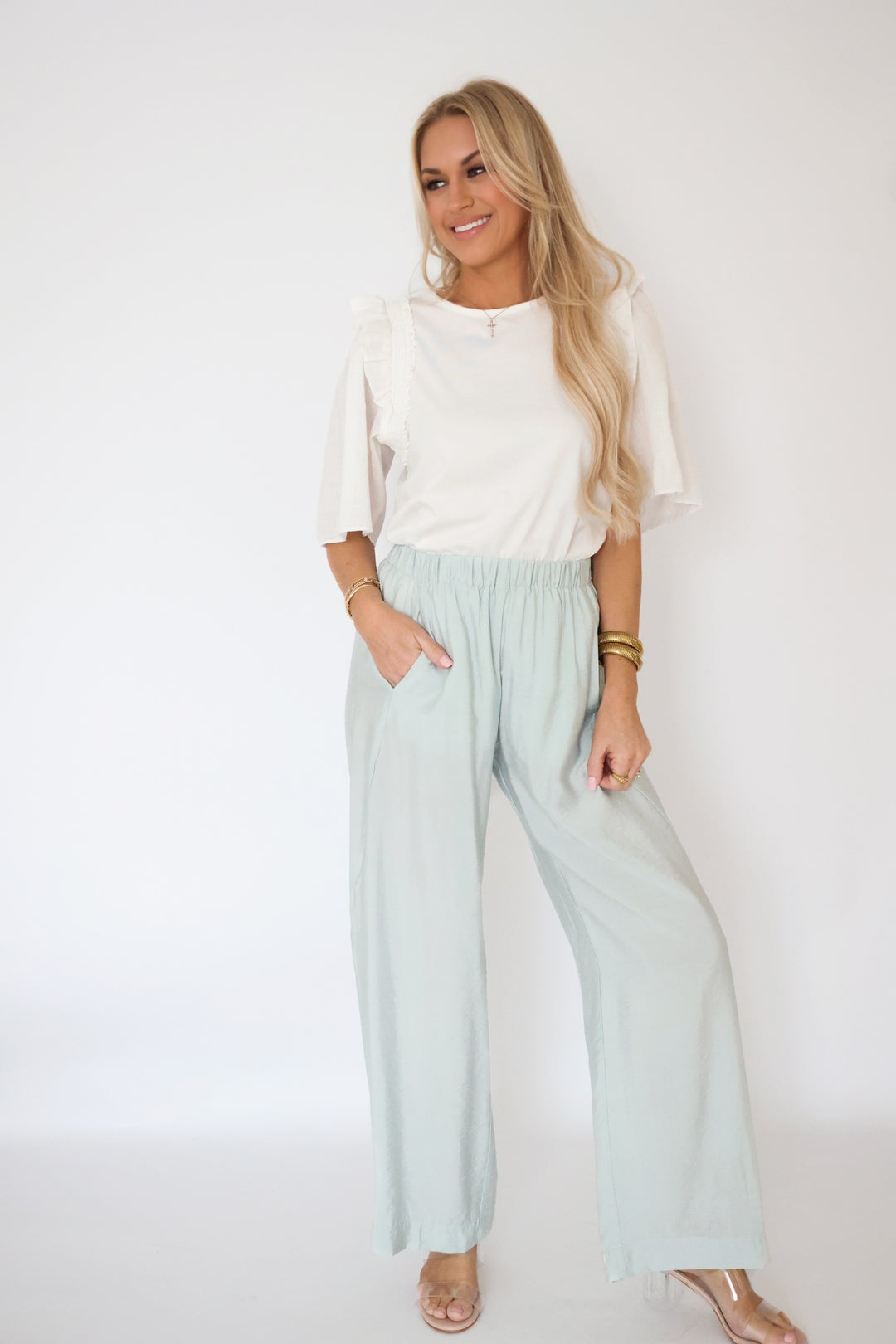 Paris Lounge Pant - Aquamarine (FINAL SALE)