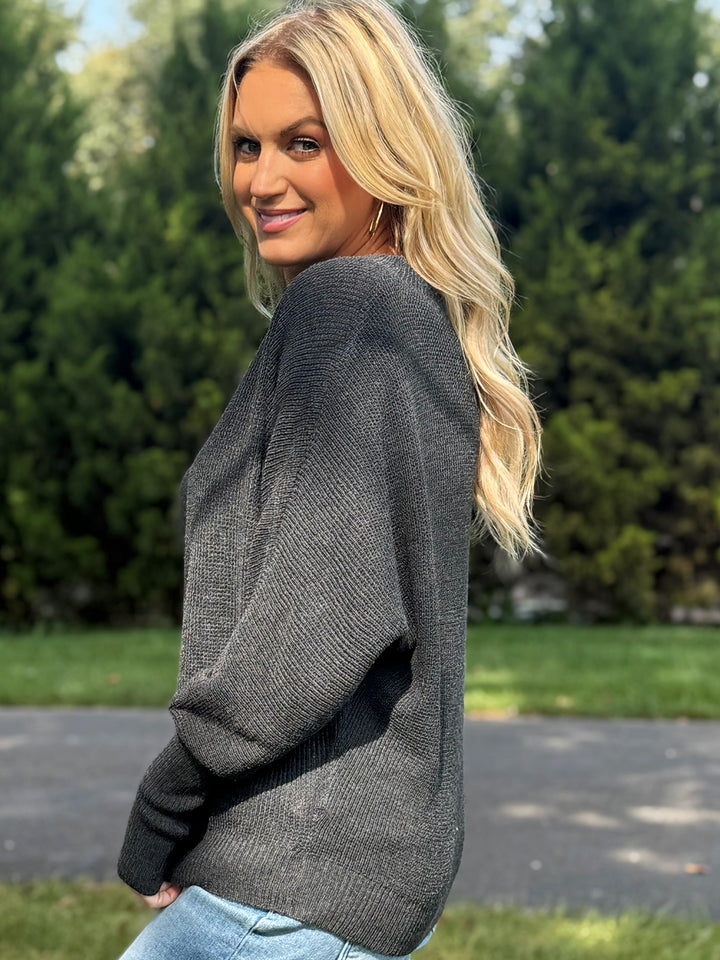 Exodus Sweater- Charcoal