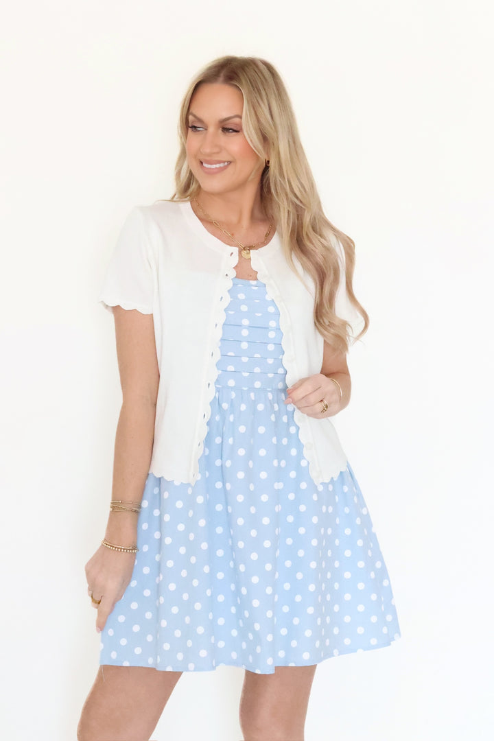 Margot Scalloped Cardigan