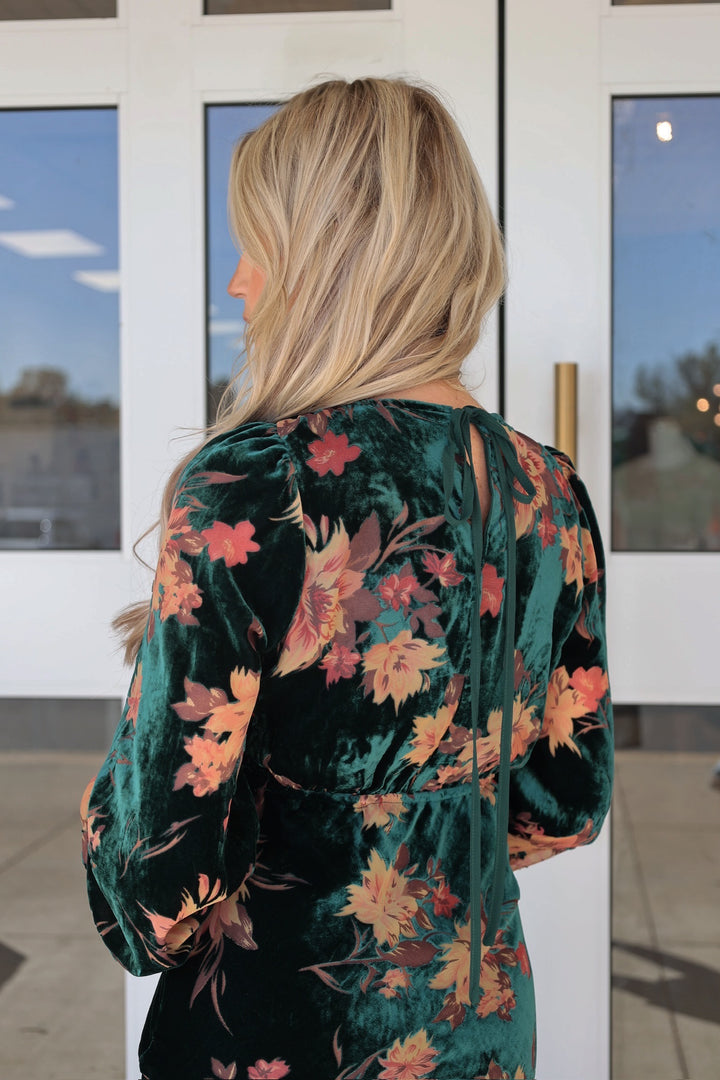 November Velvet Maxi Dress-(FINAL SALE)