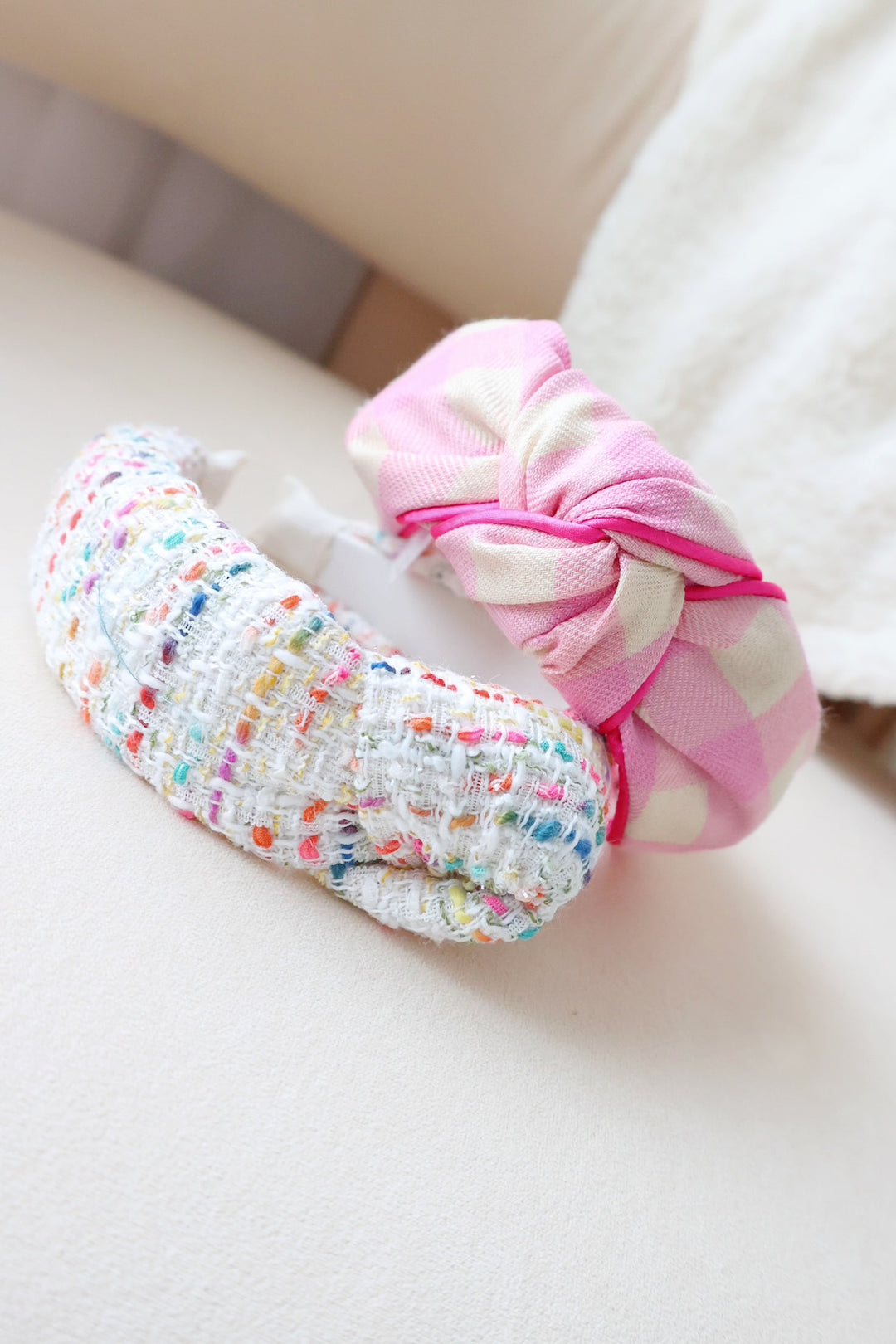 Plaid Knotted Headband