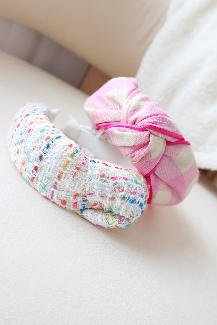 Plaid Knotted Headband