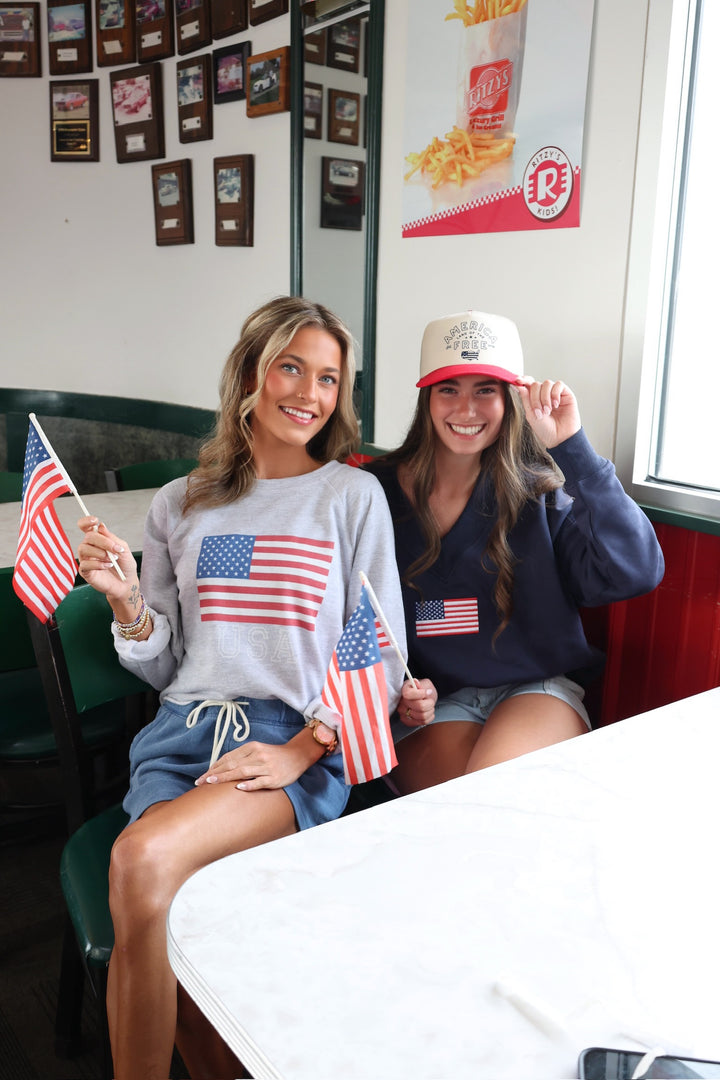 Old Glory V-Neck Sweatshirt