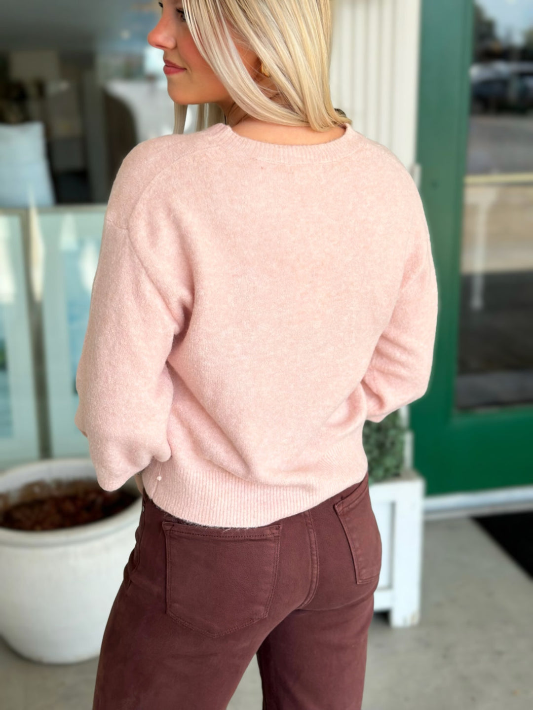 Valor Cardigan- Soft Blush