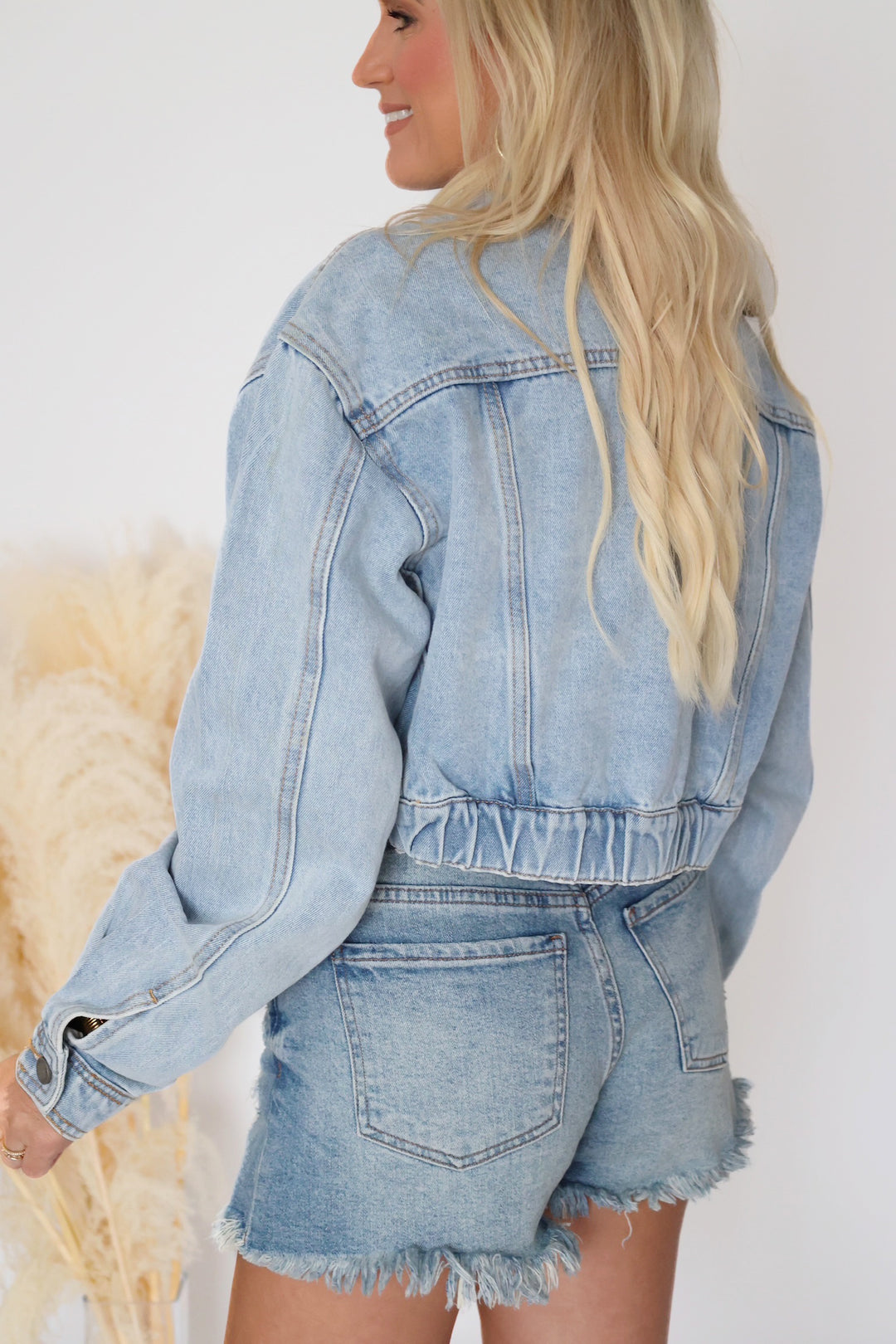 Carmen Cropped Denim Jacket