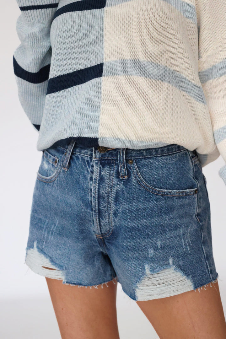 Classic Hi-Rise Denim Short - Vintage Indigo(FINAL SALE)