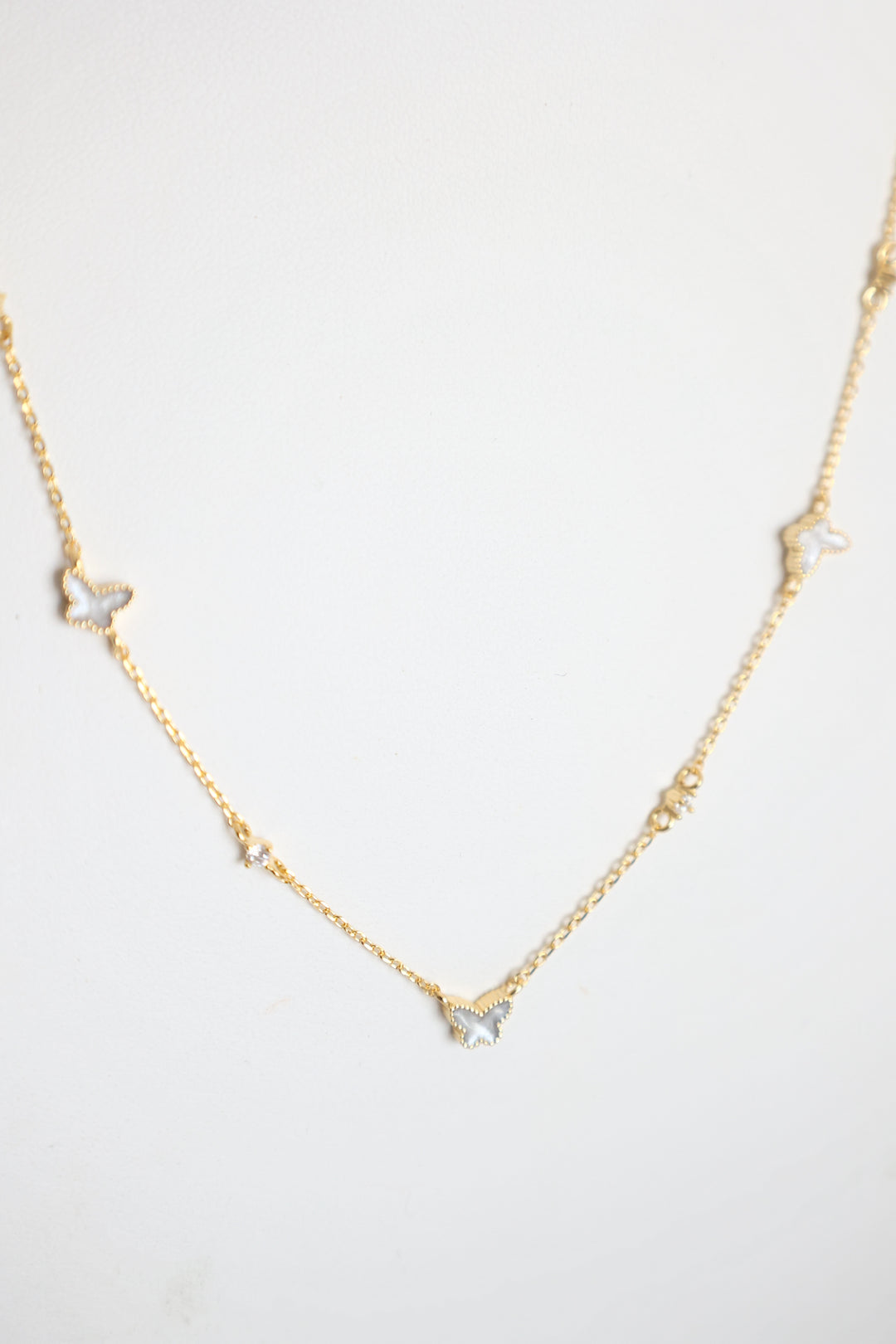 Enamel Butterfly Necklace