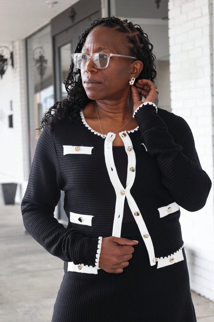 Elle Knit Cardigan-(FINAL SALE)