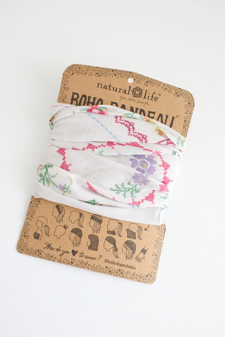 Boho Bandeau- Heirloom Cross Stitch